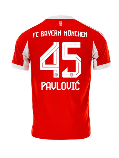 Bayern Munich Aleksandar Pavlovic #45 Heimtrikot 2025-26 Kurzarm Bayern Munich Aleksandar Pavlovic #45 Heimtrikot 2025-26 Kurzarm